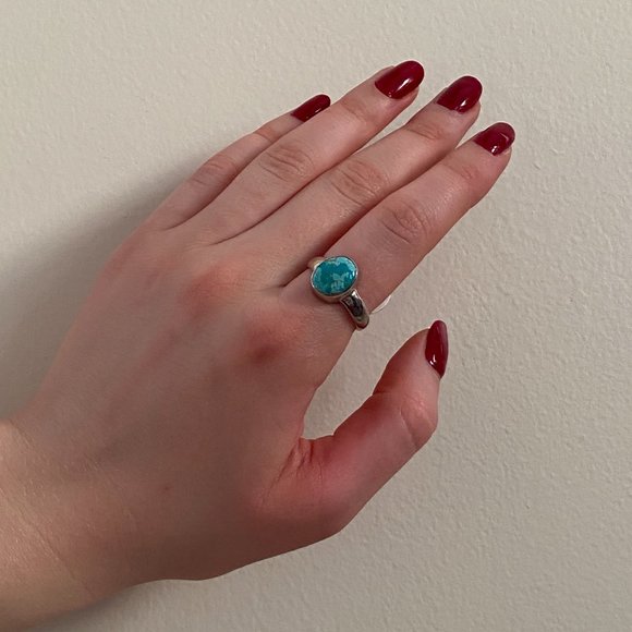 Silver and Turquoise Ring - Picture 2 of 2